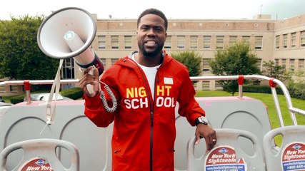 Kevin Hart Performs Stunt In NYC