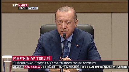 Erdoğan'dan MHP'nin af teklifine yorum