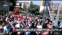 رئيس جامعة عين شمس يفتتح العام الدراسى الجديد اليوم الثانى بتحية العلم والسلام الجمهورى
