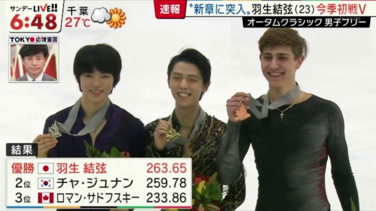 羽生結弦 Yuzuru Hanyu Fsニュースまとめ オータムクラシック 2018 Autumn Classic Fs News Clip Video Dailymotion