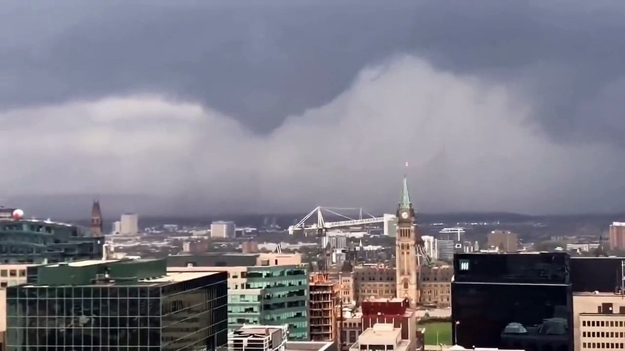 Scary footage inside a tornado in Ottawa, Toronto, Canada | Sept. 22, 2018