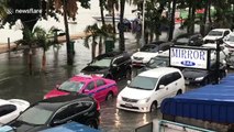 Flash flooding hits Thai tourist resort following heavy downpours