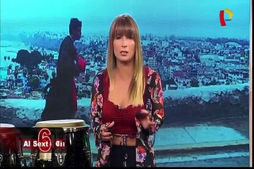Maicelo enseña los secretos del box a reportero de Al Sexto Día