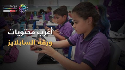 شاهد في دقيقة..أغرب محتويات ورقة السابلايز