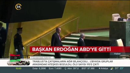 Cumhurbaşkanı Erdoğan ABD'ye gitti