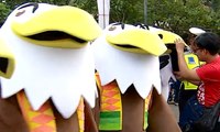 Parade Maskot Momo Jelang Asian Para Games 2018