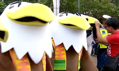 Parade Maskot Momo Jelang Asian Para Games 2018