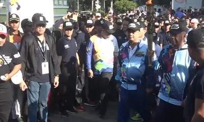 Api Asian Para Games Diarak ke 19 Titik di Kota Medan