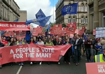 Thousands March Through Liverpool To Demand Referendum To Stop Brexit