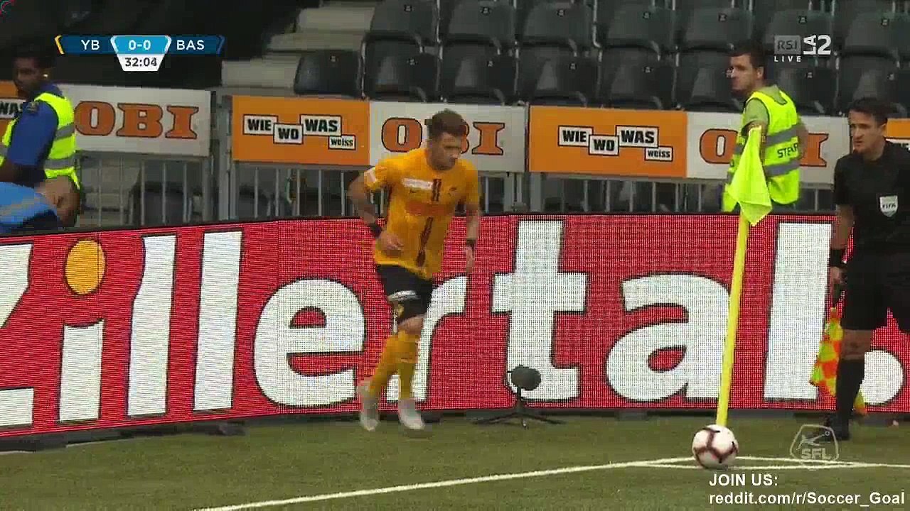 Christian Fassnacht Goal HD - Young Boys 1 - 0 Basel - 23.09.2018 (Full Replay)