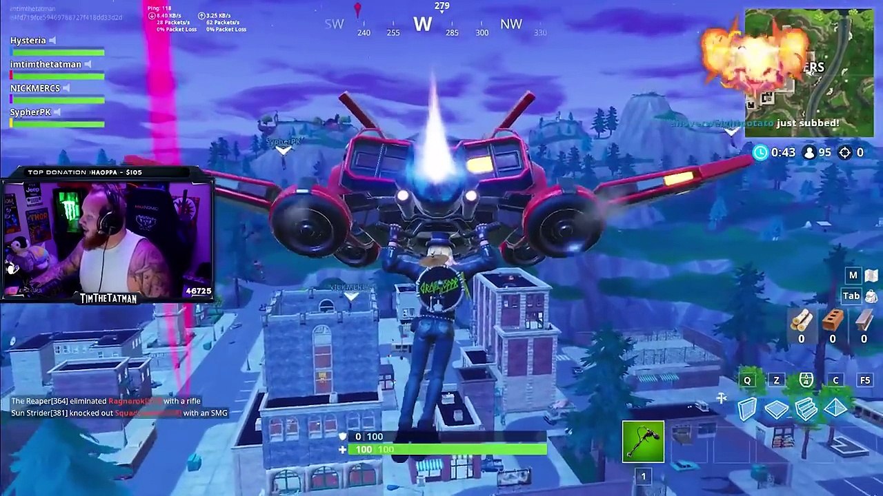 TIMTHE "FIRSTDOWN" MAN! (ft. Nickmercs,SypherPK & Hysteria) | Fortnite Battle Royale Highlights #134