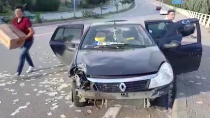 Otomobili ile Kaza Yaptı, Gözyaşlarına Hakim Olamadı