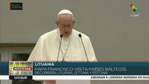 Papa Francisco inicia gira por países bálticos en Lituania