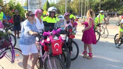 'Süslü Kadınlar Bisiklet Turu' etkinliği - ANTALYA
