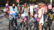 Edirne- Trakyalı Kadınlar, 'Süslü Kadınlar Bisiklet Turu'nda Pedal Çevirdi