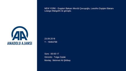Dışişleri Bakanı Çavuşoğlu, Lesotho Dışişleri Bakanı Makgothi ile görüştü - NEW YORK