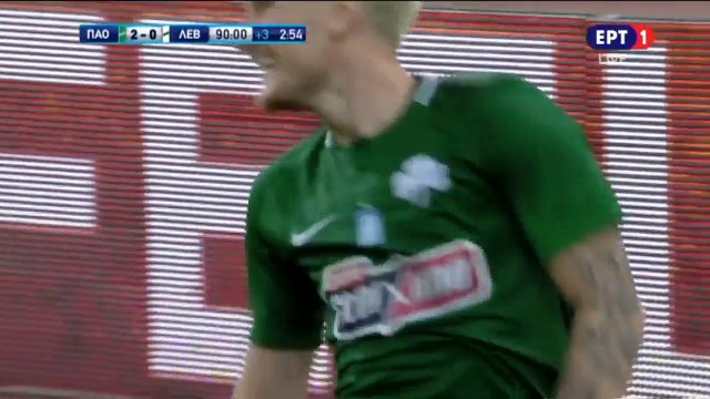 3-0 Mattias Johansson Goal - Panathinaikos 3-0 Levadiakos- 23.09.2018 [HD]