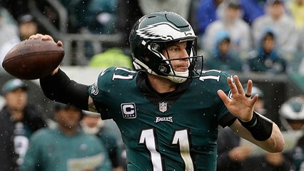 Carson Wentz hits Zach Ertz for first completion in return