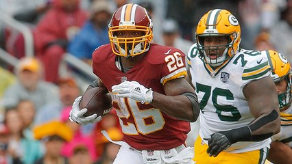 A.P. stutter steps, breaks loose towards sideline for 12 yards