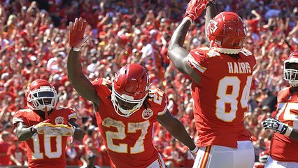 Demetrius Harris sinks a jump shot after catching TD from Mahomes