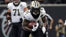 Kamara slithers through Falcons' defense for 17-yard scamper