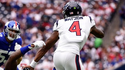 Watson can't escape Giants pass rush and gets sacked