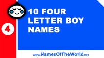 10 four letter boy names - the best baby names - www.namesoftheworld.net