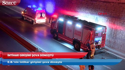 İntihar girişimi şova dönüştü!