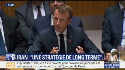 Emmanuel Macron veut "une stratégie de long terme" pour gérer la crise iranienne