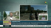 Centrales obreras de Argentina secundan paro general de 36 horas