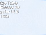 GRELUCGO Handmade Hemstitch Beige Table Runner Or Dresser Scarf Rectangular 14 By 156 Inch
