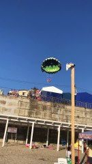 Parasail Tangled in Powerlines