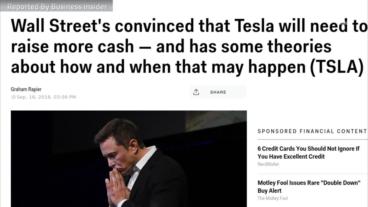 Wall Street Has Concerns About Tesla