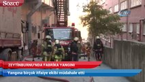 Zeytinburnu’nda fabrika yangını