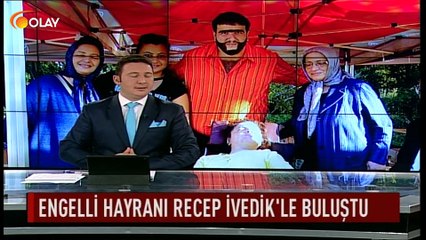 Engelli hayranı Recep İvedik'le buluştu