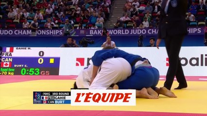 Gahié en quarts dans la douleur - Judo - ChM (F)