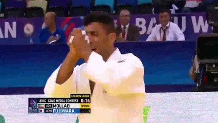 قهرمانی سعید ملایی در رقابتهای جودو جهان در باکو