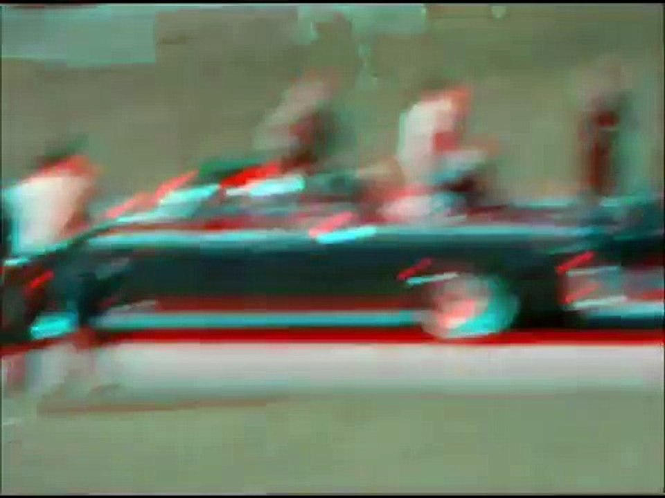 Marie Muchmore JFK Assassination Film Sequence  With 3D Effect Glasses Required