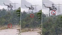 IAF rescues two people from flooded area in Mandi | OneIndia News