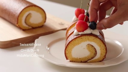 Swiss roll cake // HOW TO MAKE