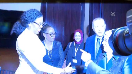 Cumhurbaşkanı Erdoğan, Malcolm X'in kızları Qabılah ve Ilyasah'ı kabul etti - NEW YORK