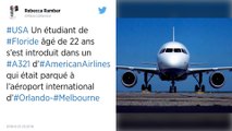 Un étudiant américain accusé d’avoir tenté de voler un avion à l’aéroport d’Orlando.