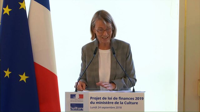 Présentation du projet de loi de finances 2019 du ministère de la Culture