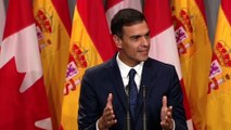 Sánchez pone a Quebec de ejemplo para Cataluña