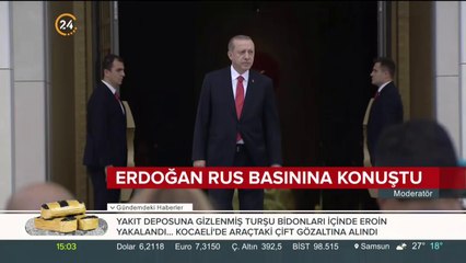 Erdoğan Rus basınına konuştu