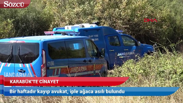 Bir haftadır kayıp avukat, iple ağaca asılı bulundu