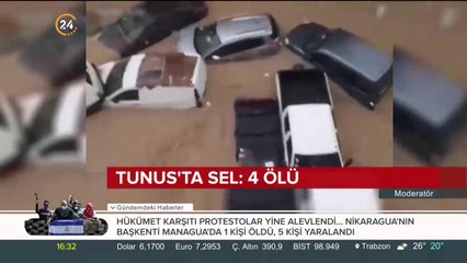 Araçlar böyle sürüklendi