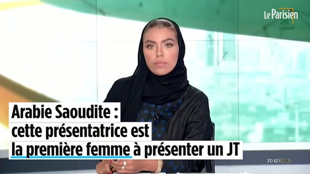 Image historique en Arabie Saoudite : une femme présente le JT