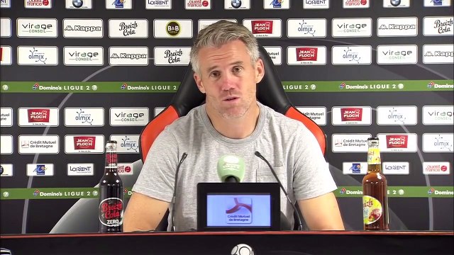 La réaction de Mickaël Landreau après FC Lorient - Clermont Foot 63 (0-0)