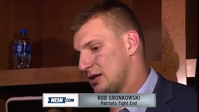 Rob Gronkowski Patriots vs. Lions Week 3 Postgame Locker Room